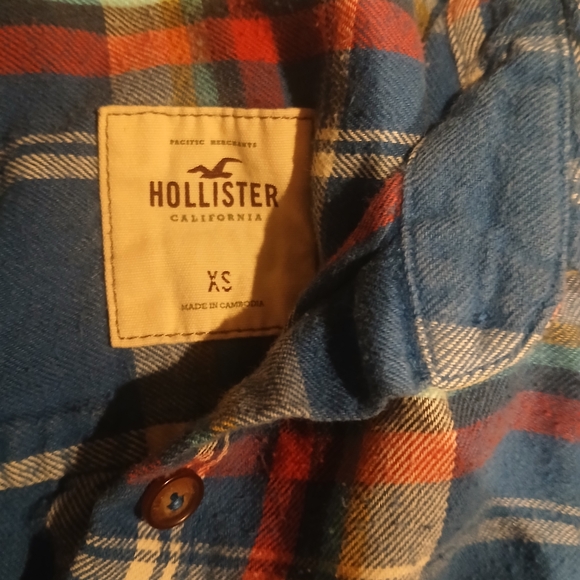 Hollister Kids Multicolor Plaid Button-Down Shirt - Picture 2 of 2
